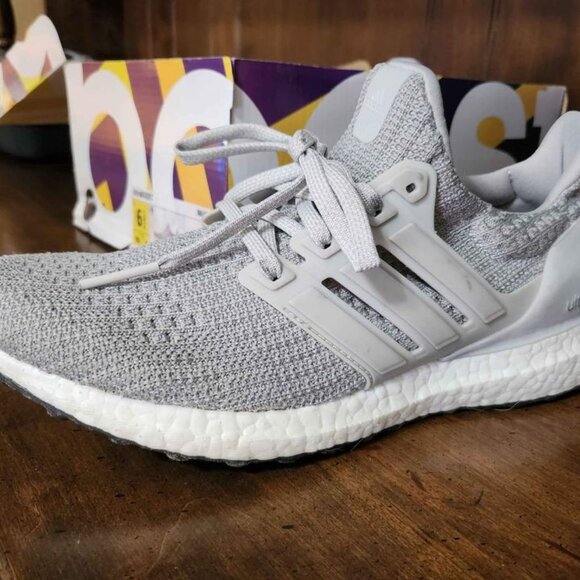 Gray and White adidas UltraBOOST - Men’s Size 6.5 - Great Condition - $75 - Picture 1 of 5